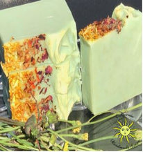 2 Bloom Soap Bars, Floral Coconut Milk Soaps with Mango Seed Butter